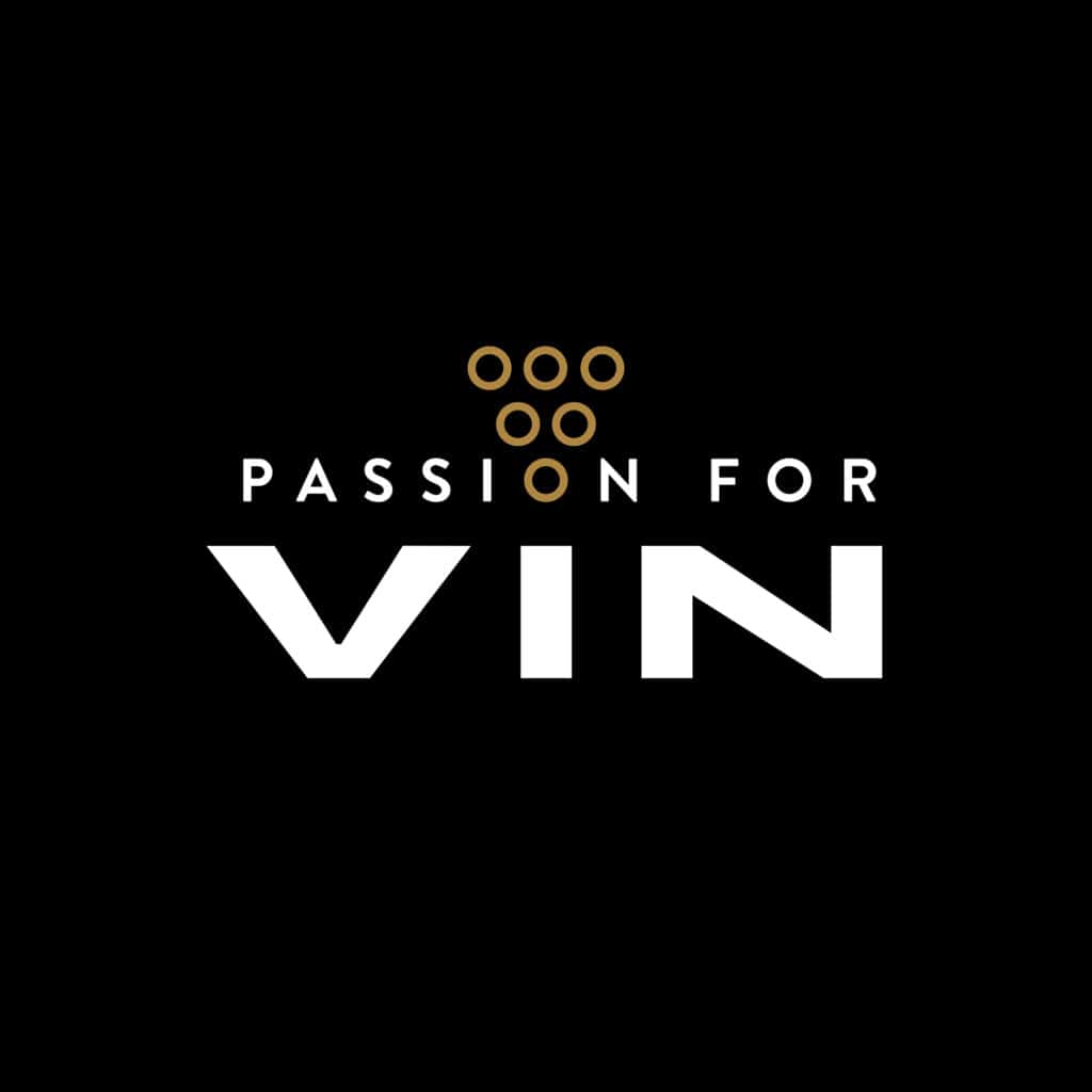 Nyt logo til Passion for Vin lavet af den grafiske designer Peter Ludvigsen